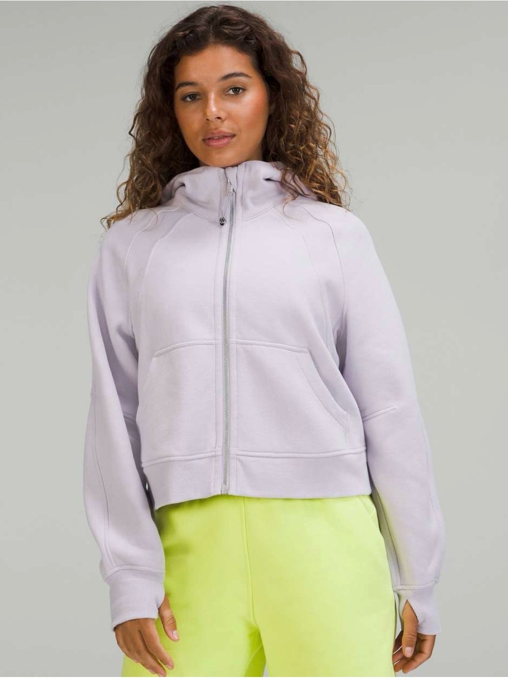 lululemon athletica Full Zip Light Lilac Scuba Hoodie